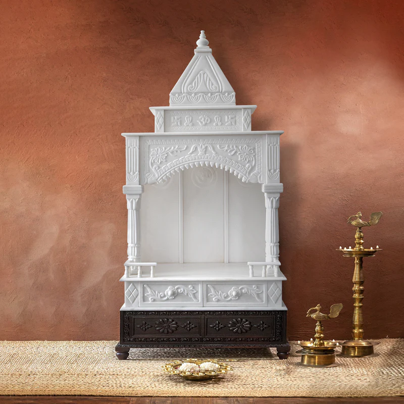 White Marble Temple for Home Large